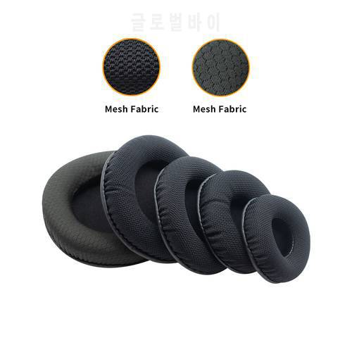 1 Pair Round 6CM-10CM Ear Cushion Earphone Pads Black Mesh Foam Headphones Repair Accessories Earmuffs