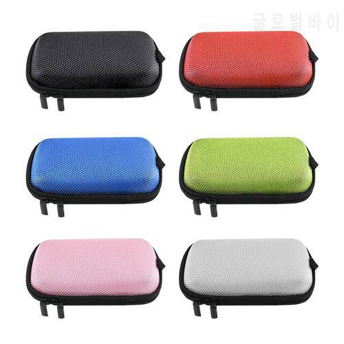 Portable Travel Case Elliptical EVA Storage Cases Headphone Case for USB Chargers Cables Headphone Cable Mp3 Mp4