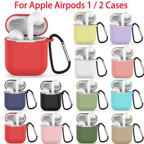 Silicone Earphone Cases For Airpods 2 Generation Earphone Protective Case Headphones Protective Case For Apple Airpods 2 Cover