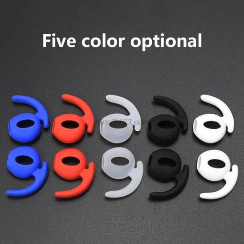 1 Pair Earbuds Cover In-Ear Tips Soft Silicone Ear Hook Buds Replacement for Apple Airpods Wireless Bluetooth-compatible Headset