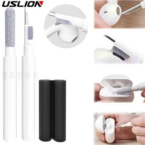 USLION Universal Cleaning Kit For Airpods Durable Cleaning Kit Clean Brush For Airpods Bluetooth Earphones Case Cleaning Tools