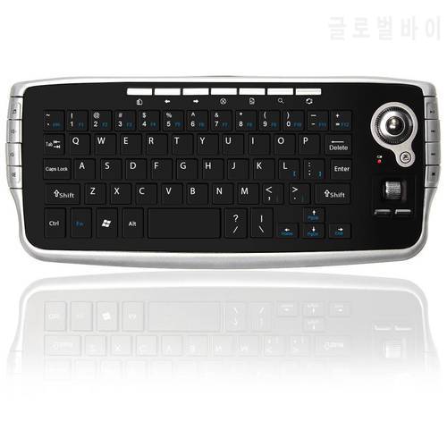 Wireless Mini Trackball Keyboard Combo Handheld Gaming Design Keypad Sets For Android Smart TV Box PC Laptop