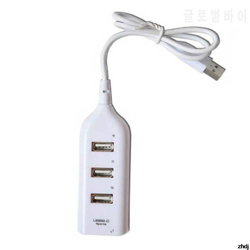 High Speed Universal USB Hub 4 Port USB 2.0 Hub with Cable Mini Hub Socket Pattern Splitter Cable Adapter for Laptop PC