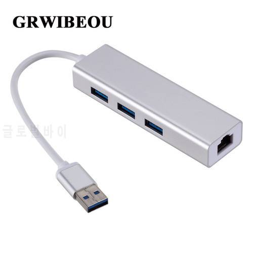 USB Ethernet USB 3.0 2.0 to RJ45 Hub 10/100/1000M Ethernet Adapter Network Card USB Lan For Macbook Windows