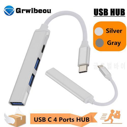 USB C HUB USB C TO 3.0 2.0 4 Port Multi Splitter Adapter OTG for Lenovo Xiaomi Macbook Pro 13 15 Air Pro PC Computer Accessories