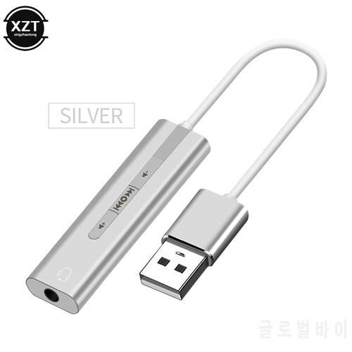 USB External Sound Card 7.1 dual 3.5mm Adapter cable 2 in 1 3.5 mm Jack Aux Audio 3D Stereo Mic Headset Microphone For Laptop PC