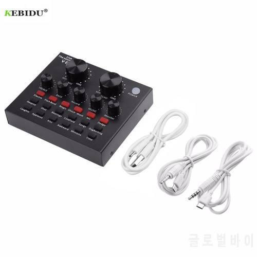 V8 Audio USB Headset Microphone Webcast Live External Sound Card With 5.0 Personal Entertainment Streamer For Phone Computer