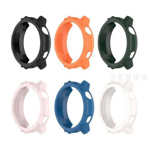 For Coros Pace2 46.9mm TPU Soft Shell Replacement Hollow Bracelet Case Frame Watch Protection Cover