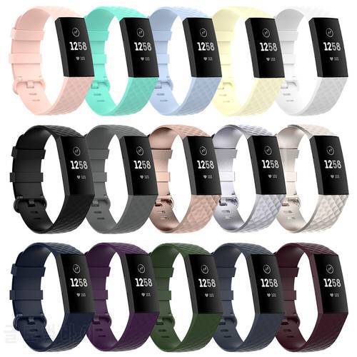 Sillicone Watch Strap For Fitbit Charge 3 4 Band Bracelet Replacement Accessories Wristband Watchband For Fitbit Charge 3 SE Sma