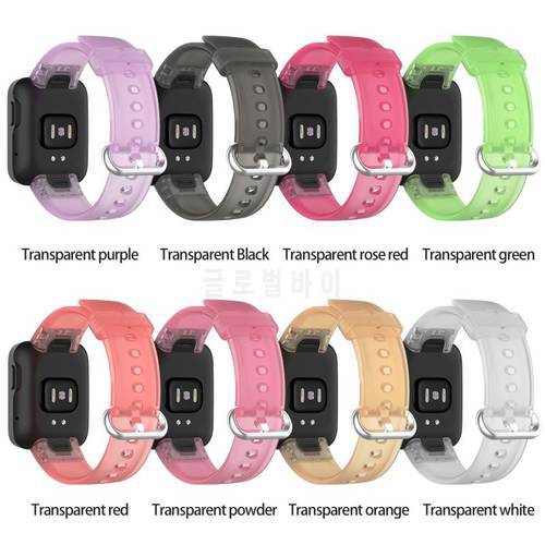 1pc Strap For Redmi Watch Band Refreshing Transparent Strap Silicone Bracelet Replacement For Xiaomi Mi Watch Lite Glacier Strap