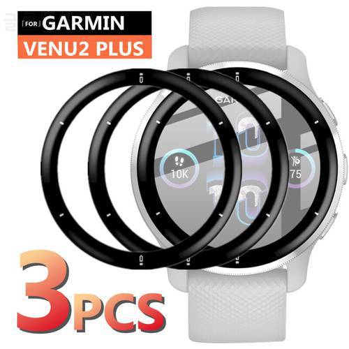 Screen Protector for Garmin Venu 2 Plus 20D Curved Edge Full Coverage Soft Protective Film for Venu2Plus Venu2 Plus (Not Glass