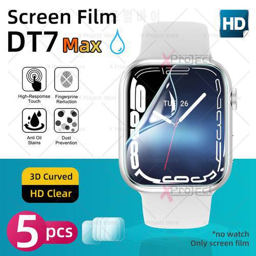 DT7 MAX Smartwatch Screen Protector DT7MAX Smart Watch Hydrogel Protective Film Series 7 Screen Film Cover PK W26 W27 W37 pro