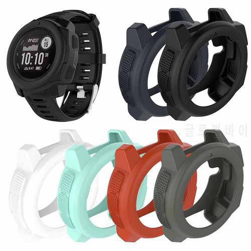 Light-weight Smart Protector Case Silicone Skin Protective Case Cover For Garmin Instinct Sports Watch Full frame Funda