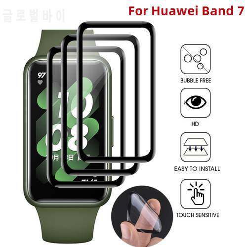3D Soft Protective Film Cover Full Curved Scratch-resistant For Huawei Band 7 Screen Protector Band7 Smartwatch Accessories