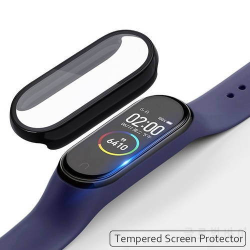 Tempered Glass Film For Xiaomi Mi Band 7 5 6 4 NFC Screen Protector Case For Xiaomi Mi band 6 5 4 Miband 7 6 Smart Watchband