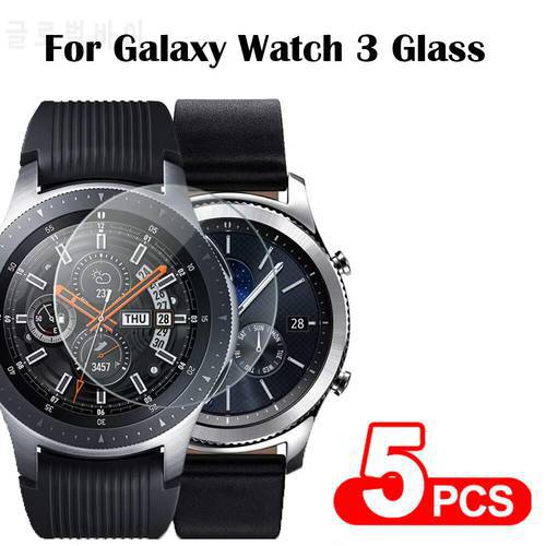 For Samsung Galaxy Watch 3 Tempered Glass Screen Protective Film Guard For Galaxy Watch 3 41MM & 45MM Protection Films 5pcs