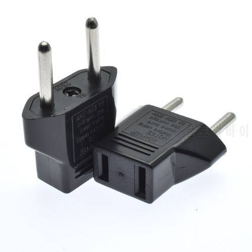 1pcs US To EU Plug Adapter Socket 2pin Euro European AC Outlet US Janpan To EU Plug Power Adapter Converter Electrical Socket