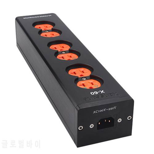 US power strip 2 sockets/4 sockets/6 red copper power sockets for Hi-end audio system power cables