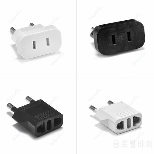 1pcs EU Plug Electrical Socket Power Converter 4.0/4.8mm Travel Charger Power Sockets Adapter US to Euro AC Electric Charging