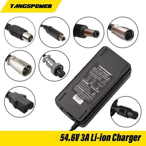 54.6V 3A Li-ion Battery Charger for Kugoo C1 Battery Charger Input 100-240V 13S 48V Li-ion Battery pack charger fast charging