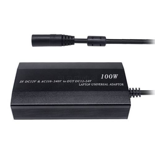 100W Universal 5V 12~24V AC/DC Power Charger for Car and Home Indoor Laptop Adapter Computer With USB Port