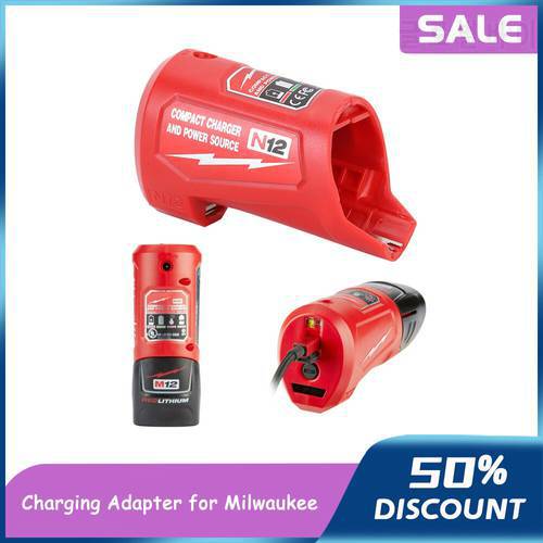 Adapter N12 Li-ion Battery Charger Converter for Milwaukee M12 12V 10.8V Lithium Battery USB Device Mobile phone Power Supply
