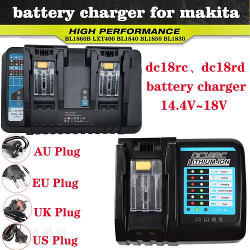dc18rc battery charger for makita 18v 14.4V for Makita 18 v Battery BL1840 BL1850 BL1830 BL1860B LXT400 Makit-a dc18rc charger