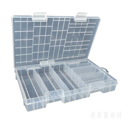 Battery Holder Tools Dustproof Large Waterproof Organizer Portable Transparent Plastic Case Container Large Capacity Storage Box