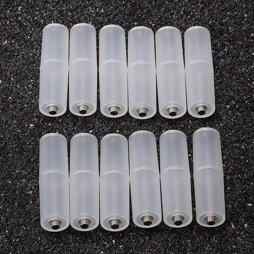 12pcs AAA to AA Size Cell Battery Converter Portable Battery Holder Case Switcher for Battery Storage Box