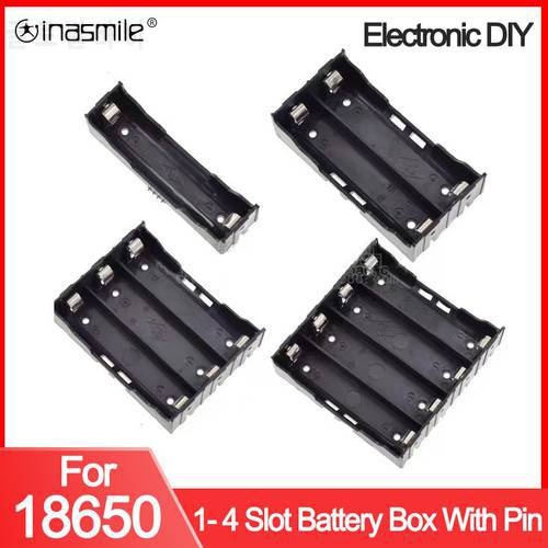 Hard case 18650 Power Bank Cases High quality DIY battery box 1 2 3 4 Slot Container With Hard Pin Easy welding Upgrade ABS