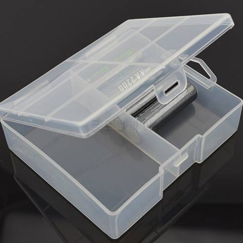 Case Safe Container Organizer Dry Battery Storage Box Holder Large Capacity Full Cover Hard Plastic Transparent Portable