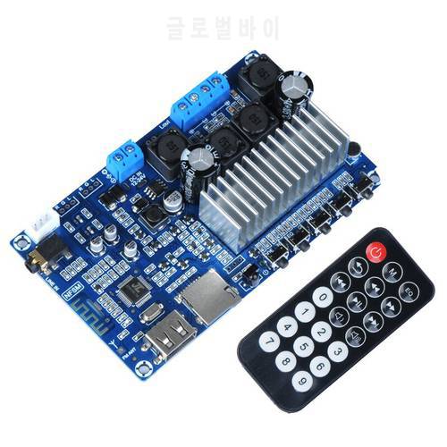 2*50W Bluetooth-Compatible Power Audio Amplifier Board TPA3116 Digital Stereo TPA3116D2 FM USB Decoding Class D Amplifiers