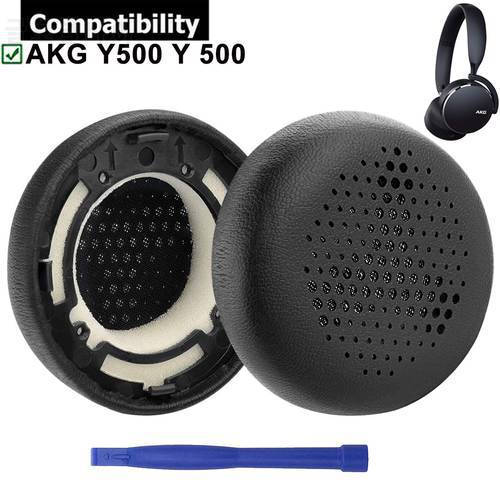 Replacement Earpads Ear Pads Cushion Cover Muffs Repair Parts for AKG Y500 Y 500 On Ear Wireless Bluetooth Headsets Headphones