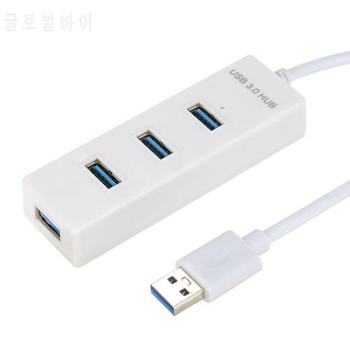 4 Port USB3.0 Hi-speed Hub with Micro USB Power Supply Simultaneous Use Transmission Large Files Small & Light