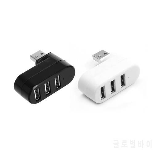 USB3.0 Hub Adapter Extender Rotate High Speed U Disk Reader Splitter 3 Ports Plug-and-Play for Computer PC Laptop Mini