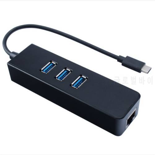 1000Mbps USB Gigabit Ethernet Adapter 3 Ports USB 3.0 HUB USB to Rj45 Lan internet Network Card for Computer Notebook Mac