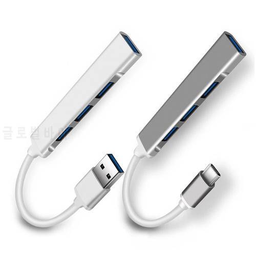 USB C HUB 3.0 Type C 3.1 4 Port Multi Splitter Adapter OTG USB for Macbook Pro 13 15 Air Mi Pro HUAWEI PC Accessories