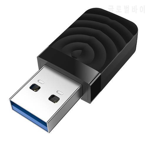 Mini USB Wifi Adapter Dual Band 2.4G/5.8G Wifi Network Card 1300Mbps Antenna Wireless AC wifi Adapter for Windows 7/8/10 Mac OS