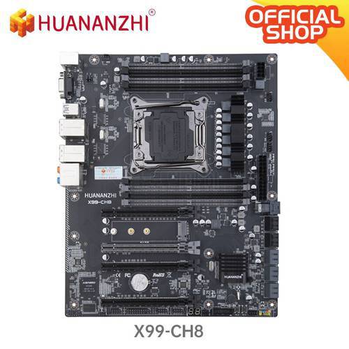 HUANANZHI CH8 Motherboard support Intel XEON E5 LGA2011-3 All Series DDR4 RECC NON-ECC memory NVME USB3.0 ATX Server workstation
