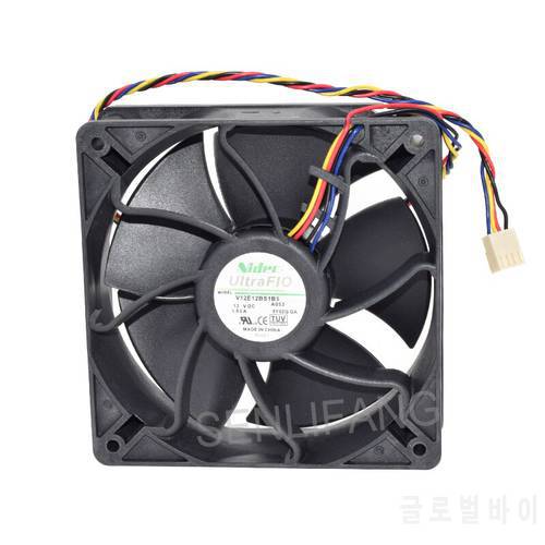Brand new 12V 1.85A V12E12BS1B5-07 12038 120*120*38mm four wire with temperature control fan