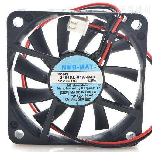 New original 6010 12V 0.25A 2404KL-04W-B40 6CM double ball cooling fan