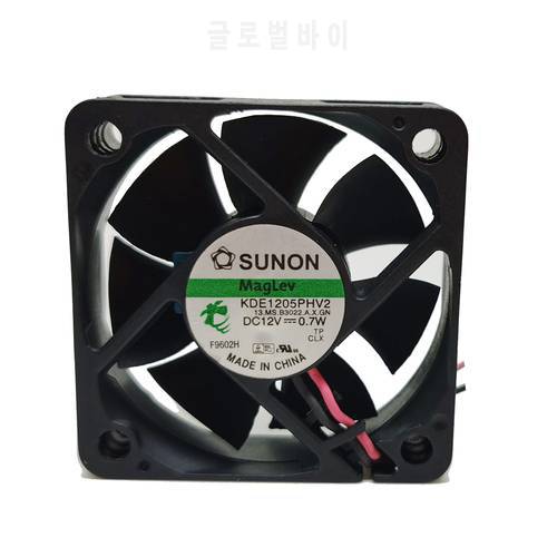For Sunon KDE1205PHV2 5015 5CM 50X50X10mm maglev fan ultra-quiet 12V 0.7W two lines
