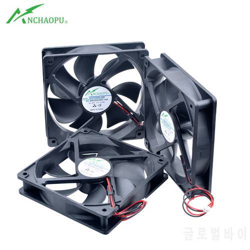 ACP12025 12CM 120mm fan 120x120x25mm DC5V 12V 24V 2pin Cooling fan suitable for chassis power inverter