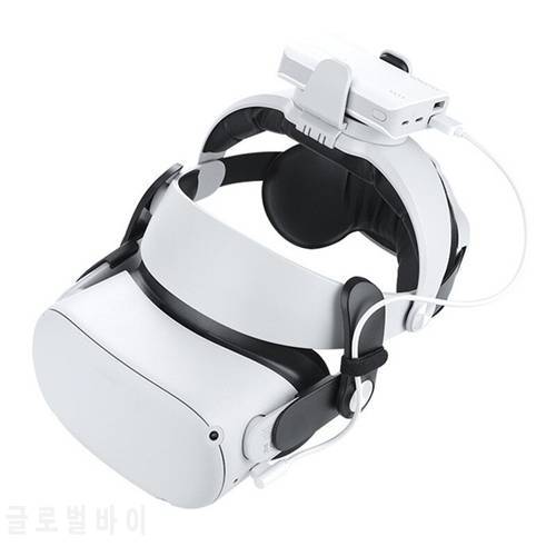 Adjustable Head Strap For Oculus Quest 2 Halo Strap With PowerBank Fixing Bracket Holder Headband For Oculus Quest2