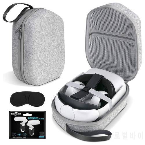 Oculus Quest2 Portable Carrying Case Hard Carrying Case for Oculus Quest2/ Elite Strap Edition Large Space Cover Storage