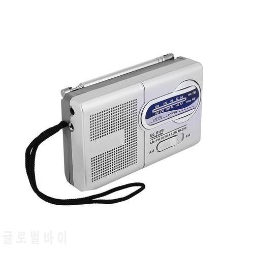 Multi-function BC-R119 AM/FM Fashion Radio Mini Pocket AM/FM Radio Speaker Receiver Telescopic Antenna Radio Receiver