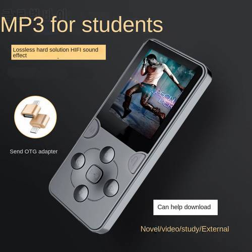 Portable MP3 Player Student Noise Reduction Walkman HIFI Music MP4 Playback, E-book Video Anytime With Speaker
