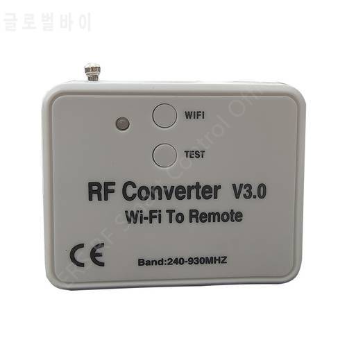 Universal WIFI Remote Control Converter 868MHz Android IOS RF WIFI Remote Control Wi-Fi to Remote RF Converter 240~930MH