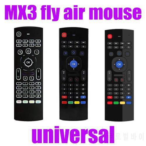 MX3 Air Mouse voice backlight Remote Control 2.4G RF Wireless Keyboard For Android TV Box