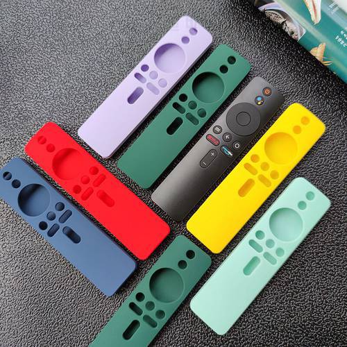 for Xiaomi Mi TV Box S Wifi Remote Control Cover Soft Silicone Controller Case Shockproof Anti-Protector Shell Durable